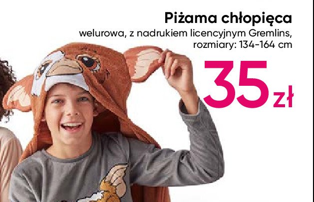 Piżama chłopięca gremliny 134-164 promocja w Pepco