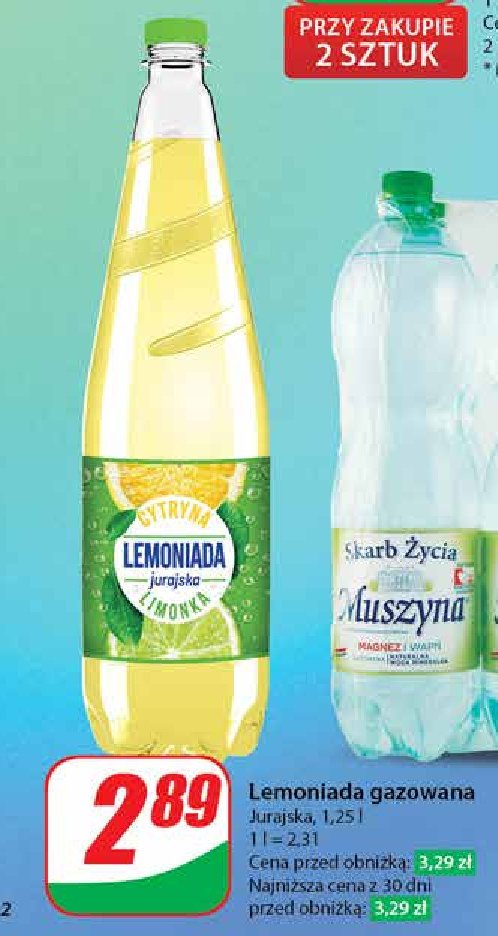 Lemoniada cytryna limonka Jurajska lemoniada promocja w Dino