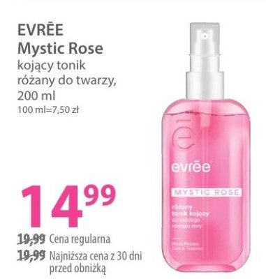 Tonik Mystic Rose kojący różany do twarzy promocja w Hebe