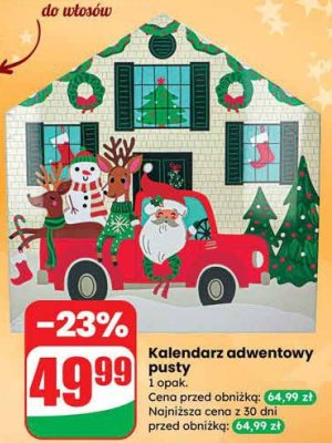 Kalendarz adwentowy pusty promocja w Dino