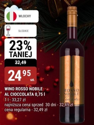 Wino Rosso Nobile al Cioccolata 0,75 l promocja w bi1
