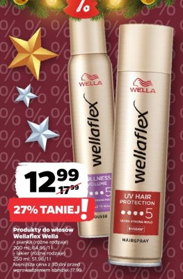 Pianka do włosów Wellaflex  promocja w Netto