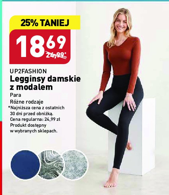 Legginsy damskie z modalem Up2fashion promocja