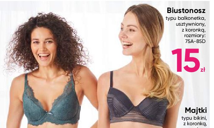 Biustonosz damski 75a-85dd promocja