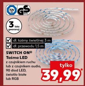 Taśma led 3 m Switch on promocja w Kaufland