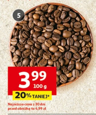 Kawa ziarnista Caffe Crema luzem lub w opakowaniu promocja w Auchan