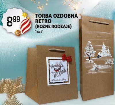 Torba ozdobna retro (różne rodzaje) promocja w Arhelan