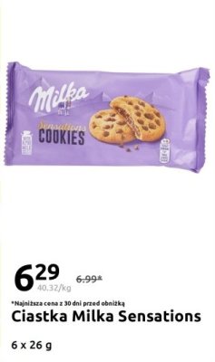 Ciastka sensations Milka oreo promocja w Action