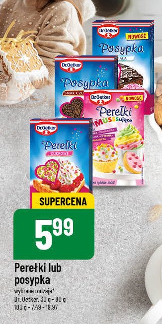 Posypka czekoladowa Dr. oetker promocja