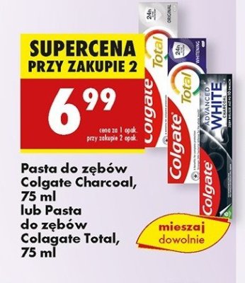 Pasta do z臋b贸w charcoal Colgate advanced white promocja