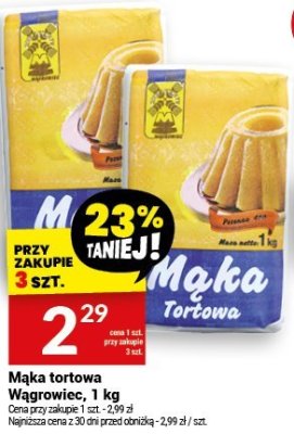 Mąka tortowa Wągrowiec, 1 kg promocja w Twój Market