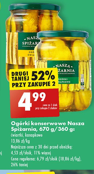 Og贸rki 膰wiartki Nasza spi偶arnia promocja