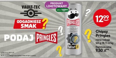 Chipsy Pringles różne rodzaje promocja w Żabka