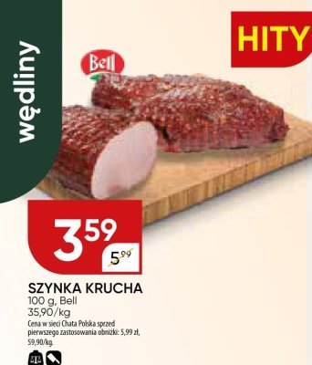 Szynka krucha Bell promocja w Chata Polska