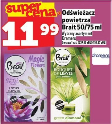Odświeżacz powietrza Brait 75 ml promocja w TOPAZ