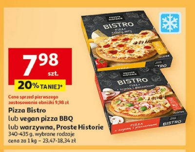 Pizza cztery sery Iglotex proste historie bistro promocja