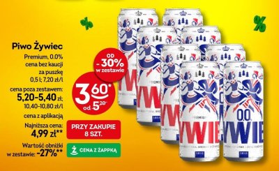Piwo Żywiec Premium 0,0% promocja w Żabka