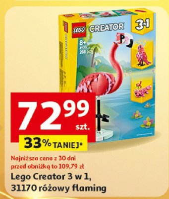 Klocki Lego Creator 3 w 1, 31170 różowy flaming promocja w Auchan