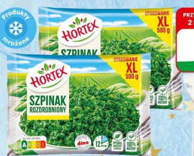 Szpinak rozdrobniony w tafli  promocja w Dino