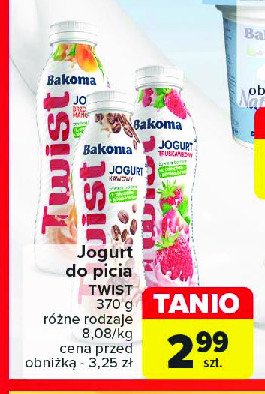 Jogurt kawowy Bakoma twist promocja