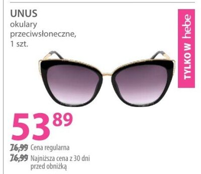 Okulary przeciwsłoneczne promocja w Hebe