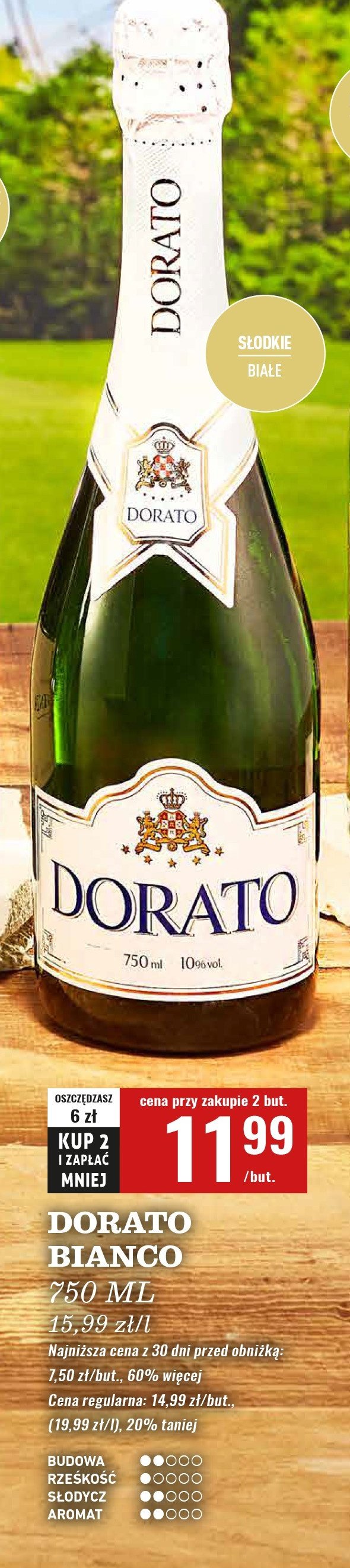 Wino Dorato bianco promocja w Biedronka