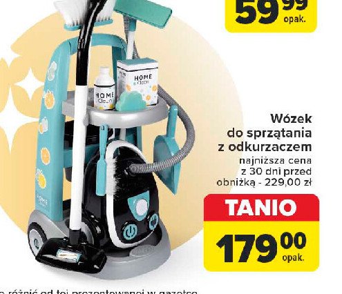 Wózek do sprzątania z odkurzaczem promocja w Carrefour Market