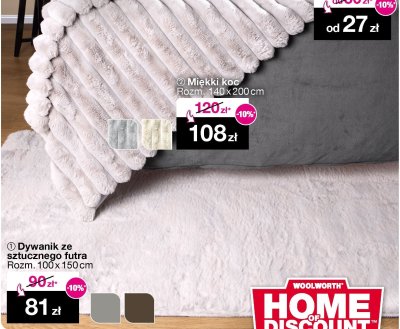 Pościel Miękki koc Rozm. 140x200cm promocja w Woolworth