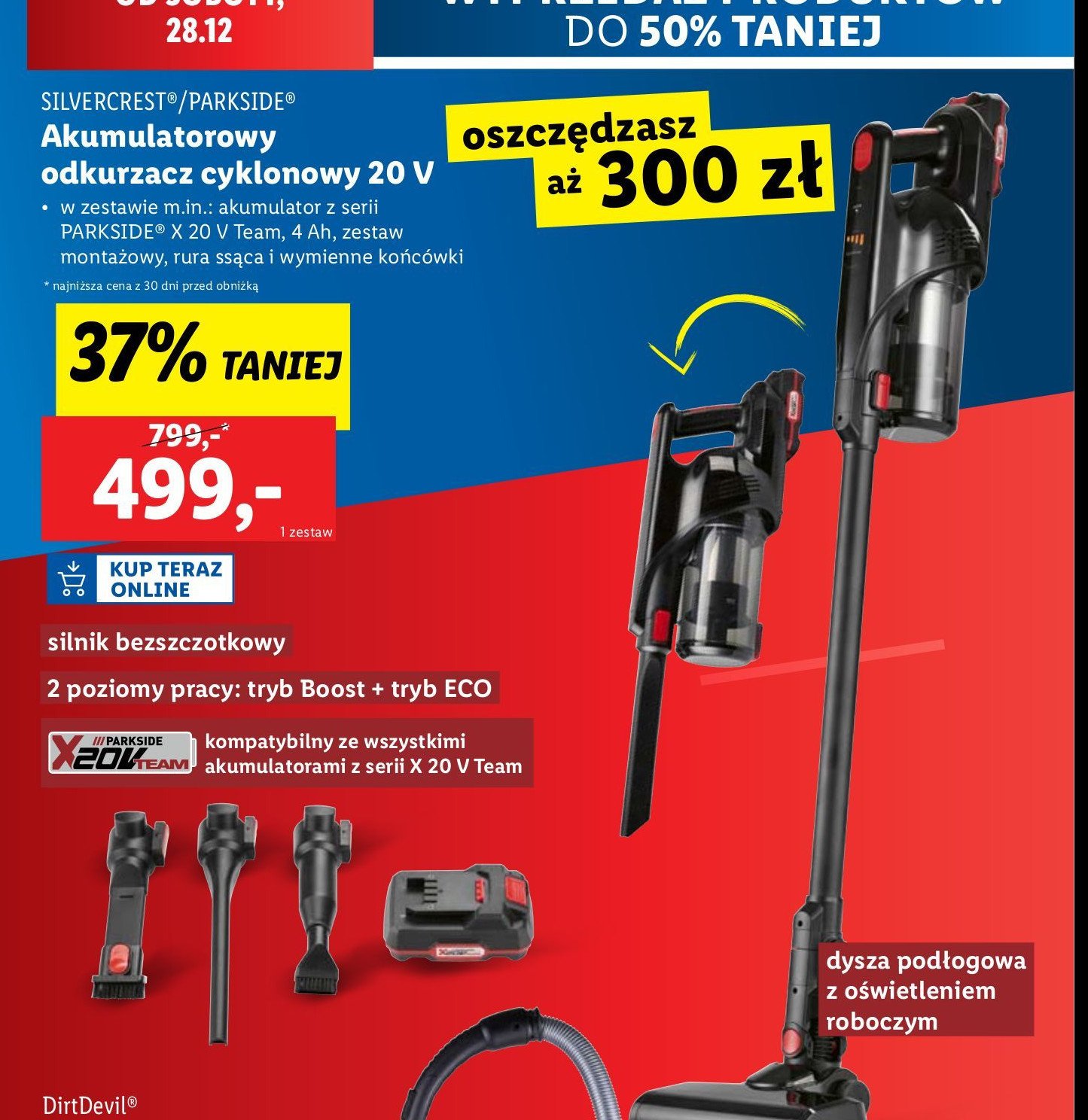 Odkurzacz cyklonowy 20 v Silvercrest promocja w Lidl