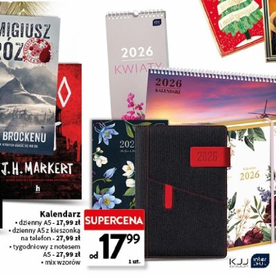 Kalendarz mix wzorów promocja w Intermarche