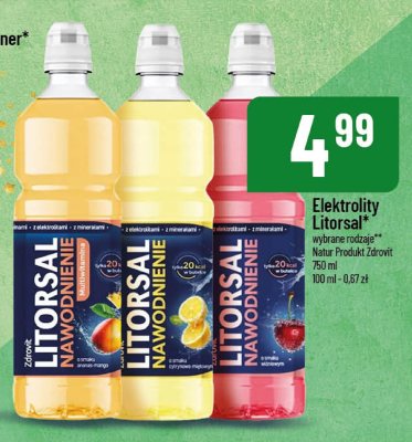 Elektrolity Litorsal wybrane rodzaje Natur Produkt Zdrovit promocja w POLOmarket