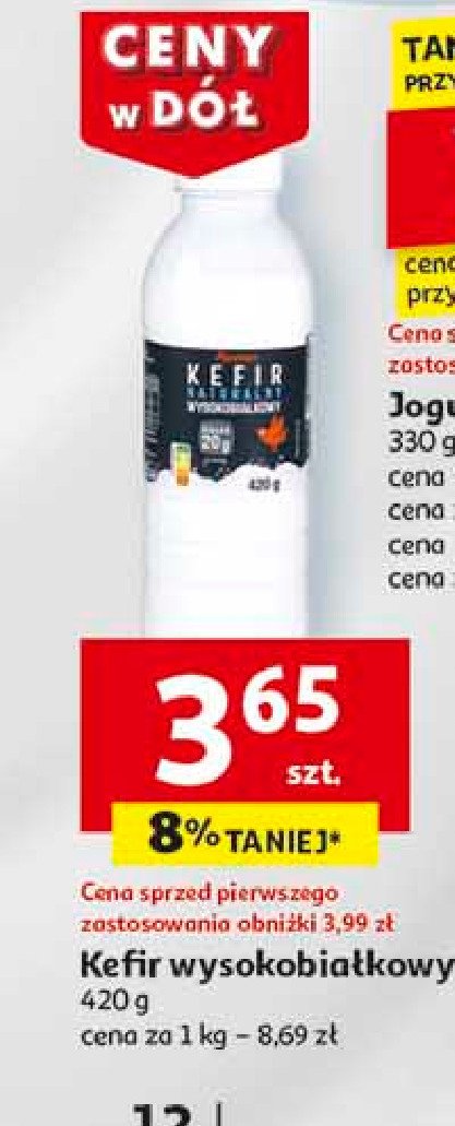 Kefir wysokobiałkowy Auchan promocja w Auchan