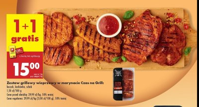 Zestaw grillowy: boczek kark贸wka schab Czas na grill promocja