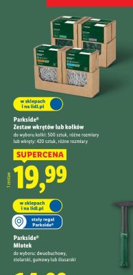 Zestaw kołków 500 szt., różne rozmiary promocja w Lidl
