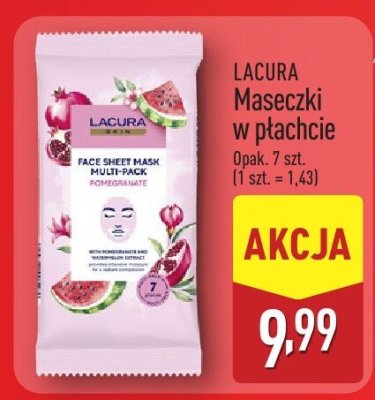 Maseczki w płachcie 7 szt. promocja w Aldi