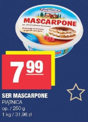 Ser Mascarpone PIĄTNICA promocja w SPAR
