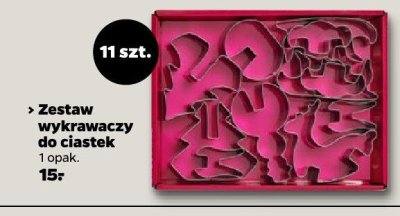 Zestaw wykrawaczy do ciastek 11 szt.  promocja w Netto