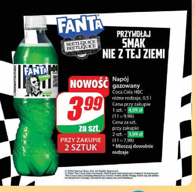 Napój beetlejuice Fanta promocja