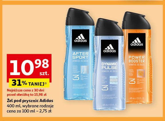 Żel pod prysznic Adidas men dynamic pulse Adidas cosmetics promocja