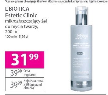 Enzymatyczny żel mikrozłuszczający krok 2 L'biotica estetic clinic promocja