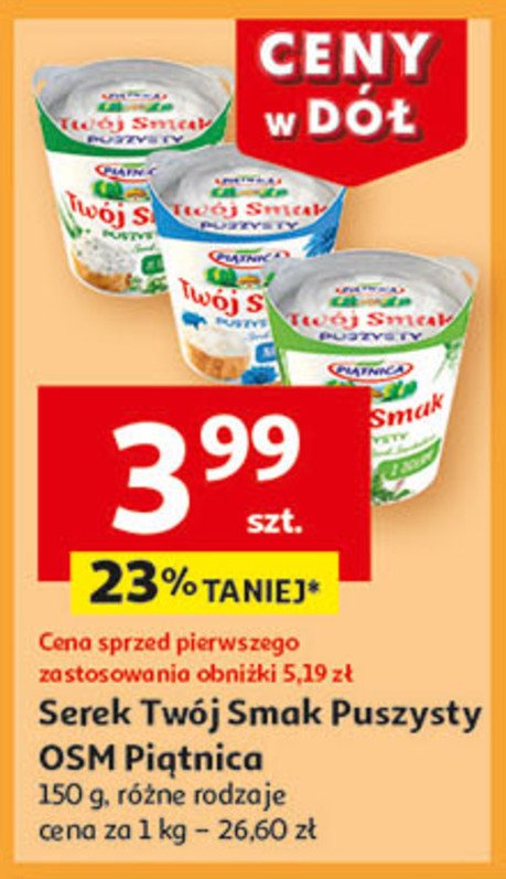 Serek puszysty naturalny Piątnica twój smak promocja