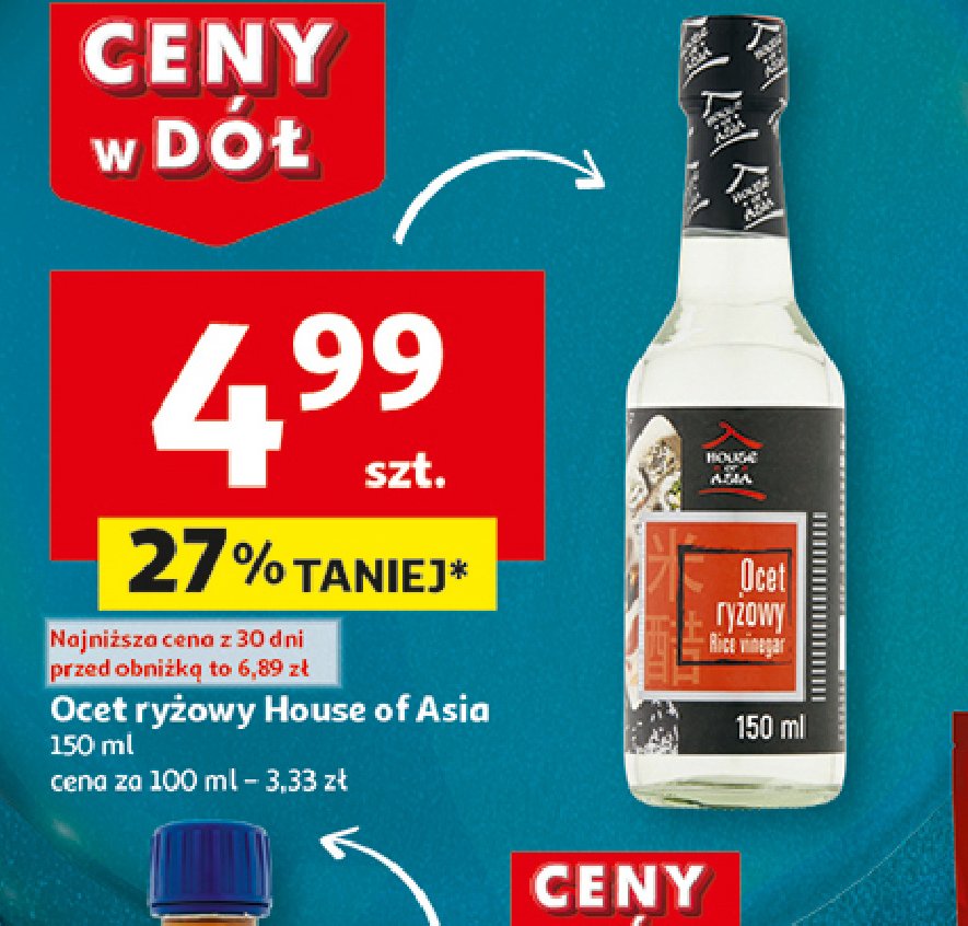 Ocet ryżowy House of asia promocja w Auchan