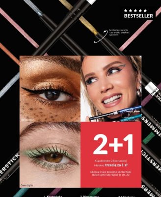 Konturówka do oczu Avon True Color Glimmerstick - Blackest Black promocja w AVON