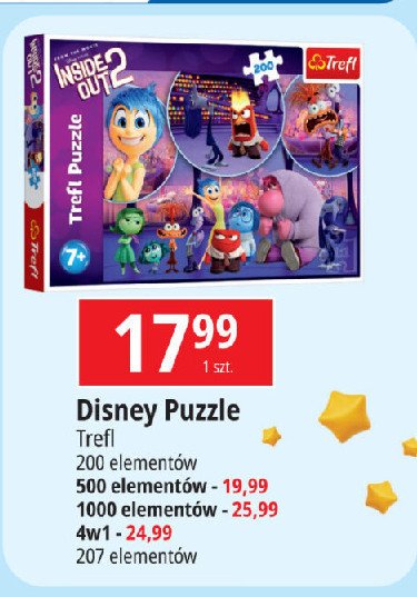 Puzzle inside out 200 el. Trefl promocja w Leclerc