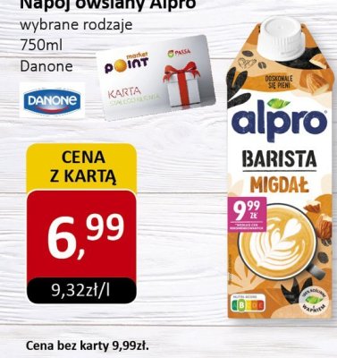Napój owsiany Alpro Barista Migdał wybrane rodzaje promocja w Market Point