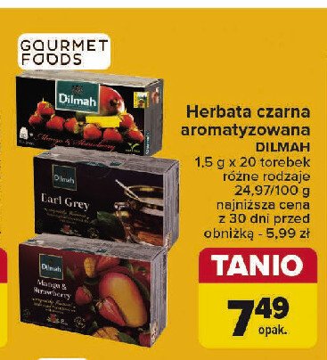 Herbata strawberry Dilmah promocja