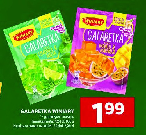 Galaretka smak mango i marakui Winiary promocja
