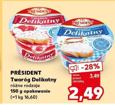 Twaróg Delikatny różne rodzaje promocja w Kaufland