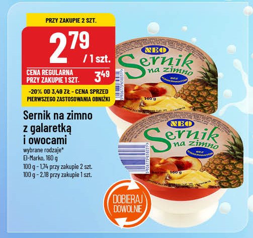 Sernik na zimno Neo promocja