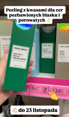 Peeling z kwasami AHA 10% + BHA 2%  promocja w Hebe